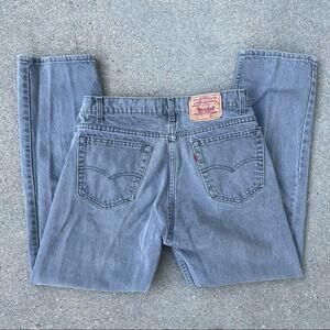 Vintage 80s Levi’s 505 straight leg gray jeans 36x30